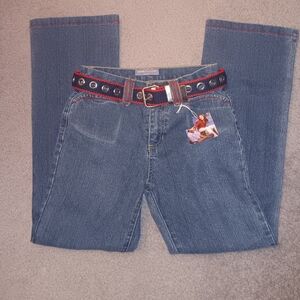 Canyon River Blues Straight Leg Jeans with Red Stitching